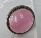 Antique Pink Guilloche Cabinet/Furniture Hardware Knob or Pull