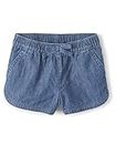 The Children's Place Baby Toddler Girls Denim Shorts, Rose Wash, 3 Years