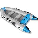 GZKYYLEGS 10 ft Dinghy Boats, 4 Person Inflatable Fishing Kayak Raft Sport Boat for Adults with Paddles Air Pump Carry Bag