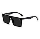 VILEN RAY The New Era Of Latest Black and White Editions Flat Sunglasses For Men and Womens (White Black)