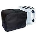 NABAAT Dust Proof Water Proof Washable Cover for 2 Slice Toaster Pop up Kitchen with Pockets Standard Size, Black (11”x 6.5”x 8”)
