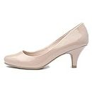 Lilley Viola Womens Nude Patent Heel - Size 6 UK - Pink