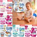 Pretend Kitchen Play Role Cooking Toys Set Children Cookery Cookware Playset