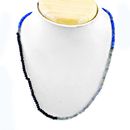 50,00 Karat erdabbaute Labradorit & Spinell rund geschnittene Perlen Halskette neu in Verpackung 32E113