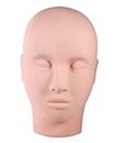 M.S TRADERS Mannequin Head, Practice Training Head, Make Up and Lash Extention, Cosmetology Doll Face Head,Rubber Practice Head Light Pink