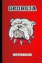 The Georgia Mascot Notebook: 6x9, 100 Pages, Lined Paper, Office Products, Office Supplies & Writing Pads