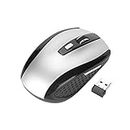 Mouse Senza Fili Mouse Cordless Ottico Senza Fili Portatile 6D 2.4GHz con Ricevitore USB per PC Laptop