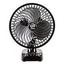 HM 9 inch all purpose fan with high speed motor | 3 Speed Settings | Proudly Made In India | with 1 Year Warranty (AP Black 9 Inch)
