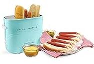 Nostalgia Pop-Up 2 Hot Dog and Bun Toaster With Mini Tongs, Works with Chicken, Turkey, Veggie Links, Sausages and Brats