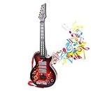 Electronic Toy Guitar 4 Strings Kids Play Guitar Music Guitar Toy with Colorful Lights Musical Instruments Educational Toy for 3-5 Years Old Children Boys Girls