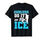 Rizador de deportes de curling de hielo Camiseta