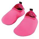 Hudson Baby Unisex-Child Water Shoes for Sports, Yoga, Beach and Outdoors, Baby and Toddler Solid Hot Pink, 18-24 Months