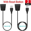 2 Pcs Replacement Charging Cable Clip Cord Charger with Reset for Fitbit Alta HR