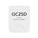 AreMe GC2SD Micro SD Card Adapter TF Card Reader for Gamecube Wii Console (White)