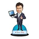 Foto Factory Gifts Personalized Caricature Gift IT Professional Engineer (wooden 8 inch x 5 inch) CA0303