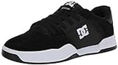 DC Men's Central Skate Shoe, Black/White, 12 D M US