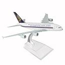 DBJETS Singapore Airlines Airbus A380-800 16cm Diecast Metal Aircraft Model with Acrylic Stand