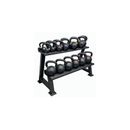 18-Piece Commercial Grade Cast Iron Kettlebell Set with Storage Rack