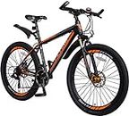 FLYing TOTEM M660 Lightweight 21 speeds Mountain Bikes Bicycles Shimano Alloy Frame with Warranty (Black/Orange)