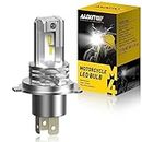 AUXITO 2023 Upgraded H4 LED Motorcycle Headlight Bulbs, 9003 HB2 LED Headlight 3000LM 6000K Cool White for Hi/Lo Beam 1860 CSP LED Chips Plug and Play, Pack of 1
