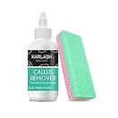 Professional Best Callus Remover Gel for Feet and Foot Pumice Stone Scrubber Kit Remove Hard Skins Heels and Tough Callouses from feet Quickly and Effortless 4 oz (1 Bottle)
