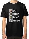 Ark Survival Evolved - Eat, Sleep, Tame, Repeat Men's Black T-Shirt Medium