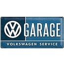 Nostalgic-Art 27003 Plaque rétro Motif Volkswagen en tôle avec Inscription VW Garage 25 x 50 cm