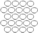 100 pcs Small Keyring-Silver Plated Round Metal Split Rings for Keys Organization and Crafting to Make 6mm Jewelry Accessories and Peripherals Attractive Processed