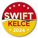 Swift Kelce 2024 Aufkleber - Lustiges Geschenk Zubehör für Taylor Fans Legen Sie diesen Vinyl-Aufkleber auf all Ihre Sachen! Dekorieren Sie Ihr Zimmer, Laptop, Telefon, Wasserflasche, Auto-Stoßstange