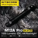 Nitecore mt2a pro edc taschen taschenlampe 1000 lumen aa fackel uhi 20 led strahl nl1416r USB-C