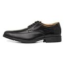 Clarks Men's Tilden Walk Oxfords Shoes, Black Black Leather, 11 UK Wide