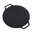 30cm Korean Grill Pan Non Stick Round Medical Stone Outdoor Griddle Pan for Portable Gas Stove Camping
