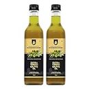 Shree Aanantam Extra Virgin Olive Oil - 1 Litre x 2 | Pure Olive Oil for Cooking | Olive Oil Organic Extra Virgin Cold Pressed -1l (Pack of 2)