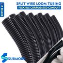Flexible Conduit Split Wire Loom Tube Automotive Industrial Cable Cover Anti-rub