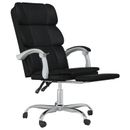 Latitude Run® Ergonomic Office Chair Reclining Office Executive Chair Faux Leather Upholstered in Black | 44.3 H x 24.8 W x 22 D in | Wayfair