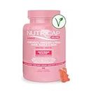 NUTRISANTE Nutricap Gummies -Food Supplement for Hair Growth - Helps Strenghten Hair and nails & Support Collagen Production - Zinc & Vitamins - 90 Vegan Gummies - 3 months treatment