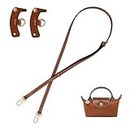 Hap Tim Leather Purse Straps, Adjustable Replacement Crossbody Shoulder for Handbag, Mini Bag, Cross Body Purse (Brown)