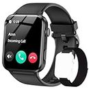 IOWODO Smart Watch for Men Women (Answer/Make Calls), Voice Assistant, 1.85" Fitness Watch with SpO2 Heart Rate Sleep Monitor, 100 + Sports, IP68 Waterproof Step Counter Smartwatch for iOS Android