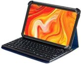 Navitech Blue Rotational Bluetooth Keyboard Case For NuVision 8-inch Tablet PC