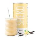 SHEKO Vanilla Mahlzeitersatz Shake - 25 Shakes pro Dose - Proteinreich, Glutenfrei & Natürlicher Geschmack - Diät Shakes zum Abnehmen