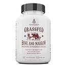 Ancestral Supplements Grass Fed Beef Bone and Marrow Supplement, Bone, Skin, Oral Health, and Joint Care Supplements Promote Whole-Body Wellness, Non-GMO Whole Bone Extract, 180 Capsules