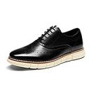 Bruno Marc Men's Dress Sneakers Casual Wingtip Derby Oxford Formal Shoes Black Size 10 M US GRANDWING