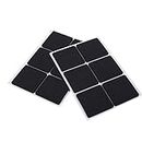 Rubber Feet Pads -12pcs Black Non-Slip Self Adhesive Pad for Floor Furniture Sofa Table Chair Desk Legs Anti Skid Cropped Protectors Small