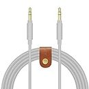 GEEKRIA Audio Cable Compatible with Beats Studio Pro, Mixr, Pro, Executive, Solo 4, Solo 3, Studio 3, Studio 2 Headphones Cable, 1/8" (3.5mm) to 3.5mm Aux Replacement Stereo Cord (4 ft/1.2 m)