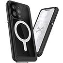 Ghostek NAUTICAL slim iPhone 13 Case Shockproof Waterproof with Screen Protector and MagSafe Rugged Heavy Duty Military Grade Protective Phone Cover Designed for 2021 Apple iPhone13 (6.1 inch) (Black)