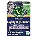 Traditional Medicinals - Organic Nighty Night Extra Herbal Tea (Pack of 1) - Natural Sleep Aid containing Valerian, Passionflower and Lemon Balm - 16 Tea Bags Total
