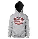 Fast N' Loud Officially Licensed Gas Monkey Garage Since 2004 Label Hoodie (Heather Grey), Small