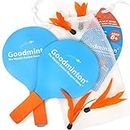 (1, Blue and Orange Bag Packaging) - Goodminton The World's Easiest Racket Game An Indoor Outdoor Year-Round Fun Racquet Game for Boys, Girls, and People of All Ages