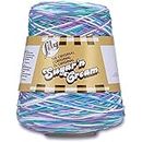 Lily Sugar N Cream Cones Beach Ball Blue Yarn - 1 Pack of 14oz/400g - Cotton - #4 Medium - 706 Yards - Knitting/Crochet
