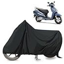 Autofy Glory 100% (Tested) Waterproof Scooter Bike Cover - Dust & UV Proof Bike Body Cover with Waterproof Taping Along The Stitches for All Two Wheeler Scooter Scooty Activa Size - Black